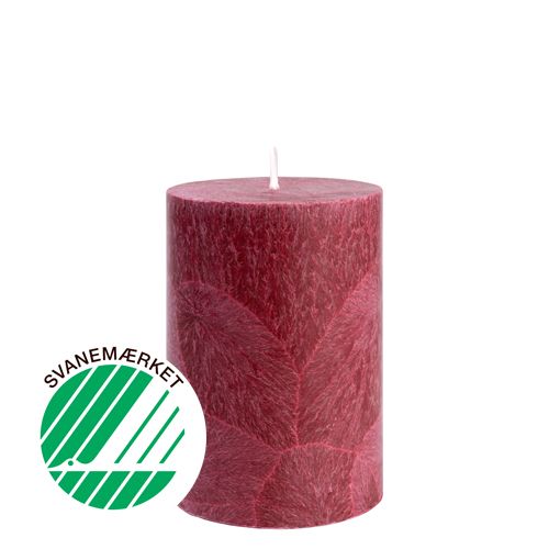 Shea Pillar Candle 6,7 x 10 cm “Red” in gift box