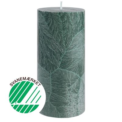 Shea Pillar Candle 6.7 x 15 cm “Green” in gift box
