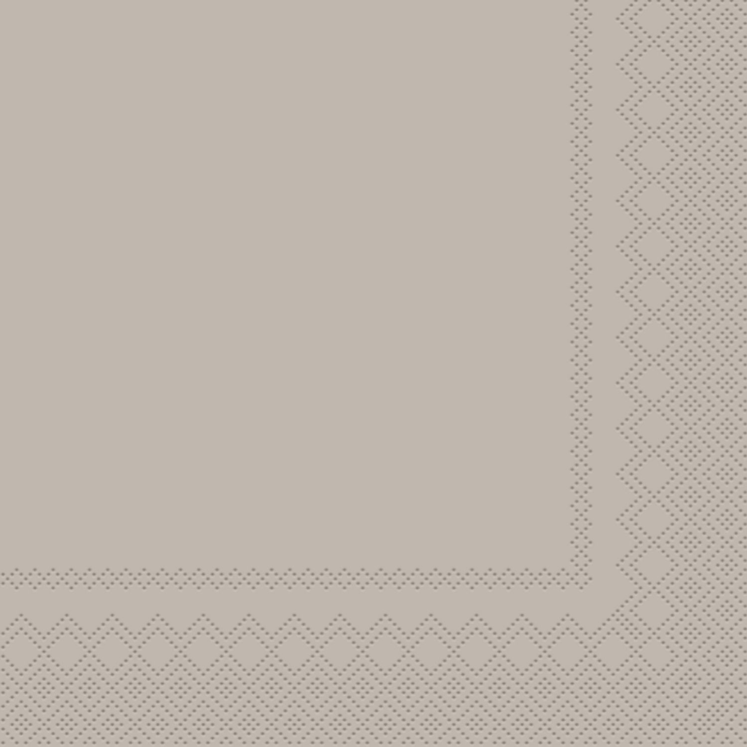 Lunch napkins 3-Layer 33 x 33 cm 20 pcs. Khaki