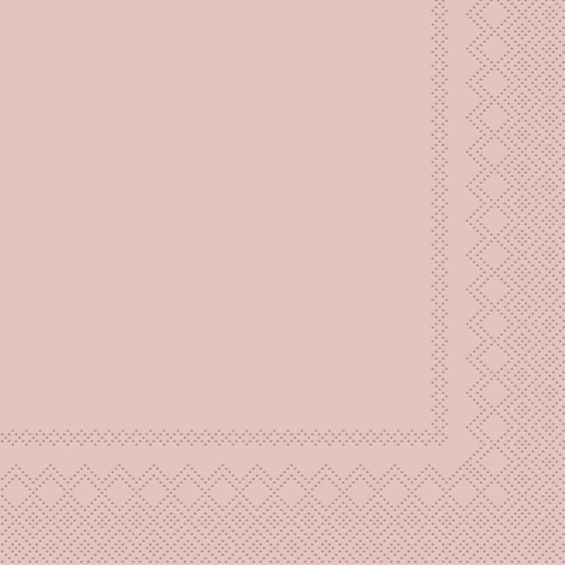 Dinner napkins 3-Layer 40 x 40 cm 20 pcs. Old Rose