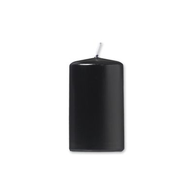 Pillar candle 7.8 x 10 cm Black - Paraffin