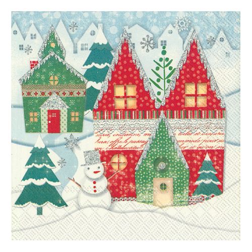 Coffee napkins 3-layer 25 x 25 cm 20 pcs. &quot;Winterland&quot;