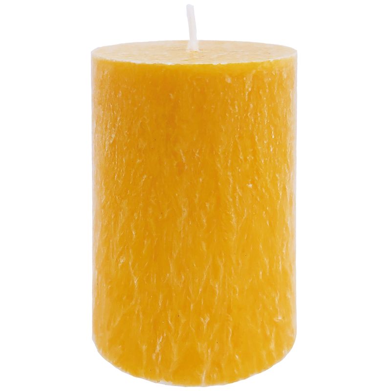 Shea Pillar Candle 6.7 x 10 cm “Yellow” in gift box