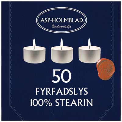 Tealights 100% pure stearin 6 hours 50 pcs.