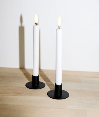 Metal candle holder black - fits candles with a diameter of 1.3 cm