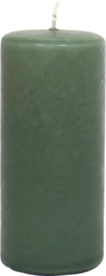 Low Emission Pillar Candle 5.8 x 13 cm Moss Green - 100% Stearin