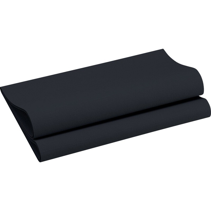 Airlaid napkins Black 40 x 40 cm 12 pcs.