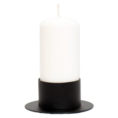 Metal candle holder black - fits candles with a diameter of 5.8 cm