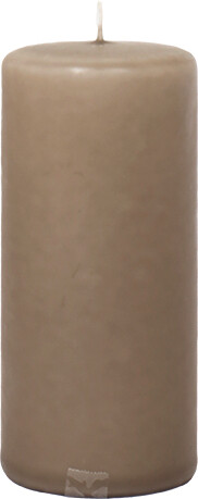 Low Emission Pillar Candle 5.8 x 13 cm Khaki - 100% Stearin