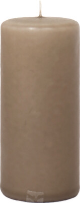 Low Emission Pillar Candle 5.8 x 13 cm Khaki - 100% Stearin