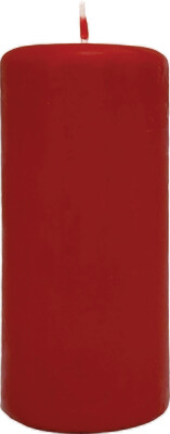 Low Emission Pillar Candle 5.8 x 13 cm Deep Red - 100% Stearin
