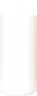 Low Emission Pillar Candle 5.8 x 13 cm White - 100% Stearin