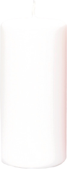 Low Emission Pillar Candle 6.8x15 cm 100% Stearin White