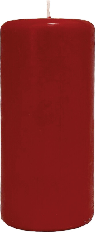 Low Emission Pillar Candle 6.8 x 15 cm 100% Stearin Deep Red