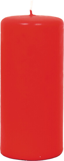 Low Emission Pillar Candle 6.8 x 15 cm 100% Stearin Red