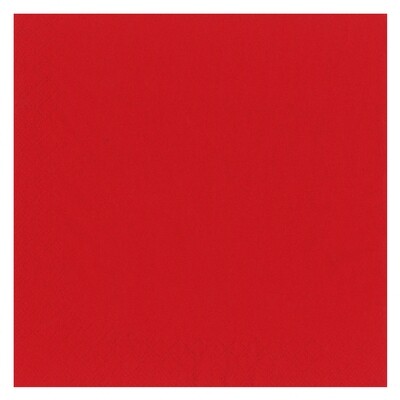 Coffee napkins 3-layer 25 x 25 cm 20 pcs. Red