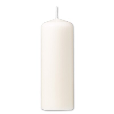 Pillar candle 7,8 x 25 cm - paraffin Creme
