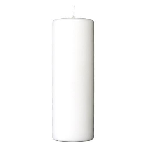 Pillar candle 7,8 x 20 cm - paraffin White