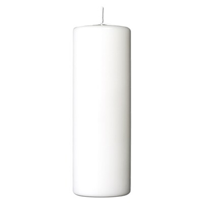 Pillar candle 7,8 x 20 cm - paraffin White