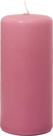Low Emission Pillar Candle 5.8 x 13 cm Dusty Pink - 100% Stearin