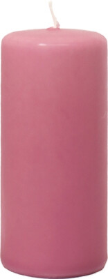 Low Emission Pillar Candle 5.8 x 13 cm Dusty Pink - 100% Stearin