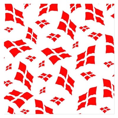 Lunch napkins 3-ply 33 x 33 cm 20 pcs. "Danish flag"