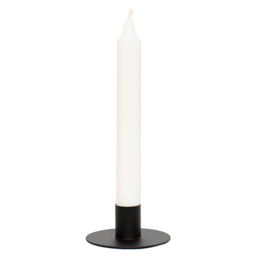 Metal candle holder black - fits candles with a diameter of 2.2 cm