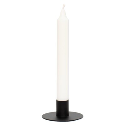 Metal candle holder black - fits candles with a diameter of 2.2 cm