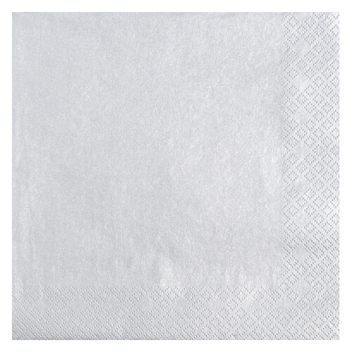 Dinner napkins 3-Layer 40 x 40 cm 20 pcs. Silver