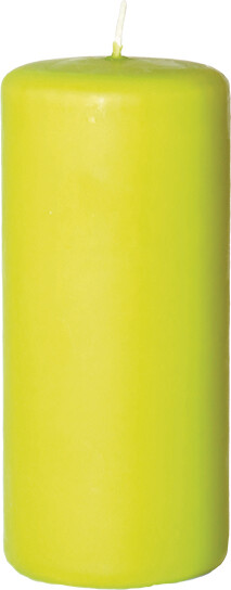 Low Emission Pillar Candle 5.8 x 13 cm Kiwi - 100% Stearin