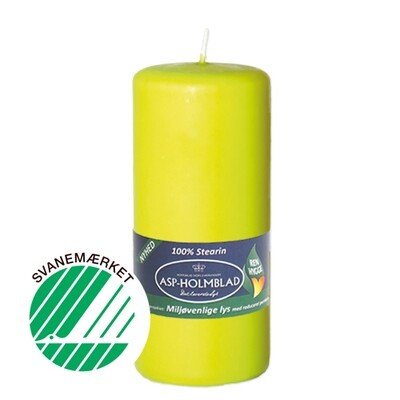 Low Emission Pillar Candle 5.8 x 13 cm Kiwi - 100% Stearin