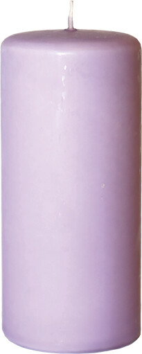 Low Emission Pillar Candle 5.8 x 13 cm Lavender - 100% Stearin