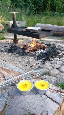 Citronella garden flare in aluminum tray 2-pk.