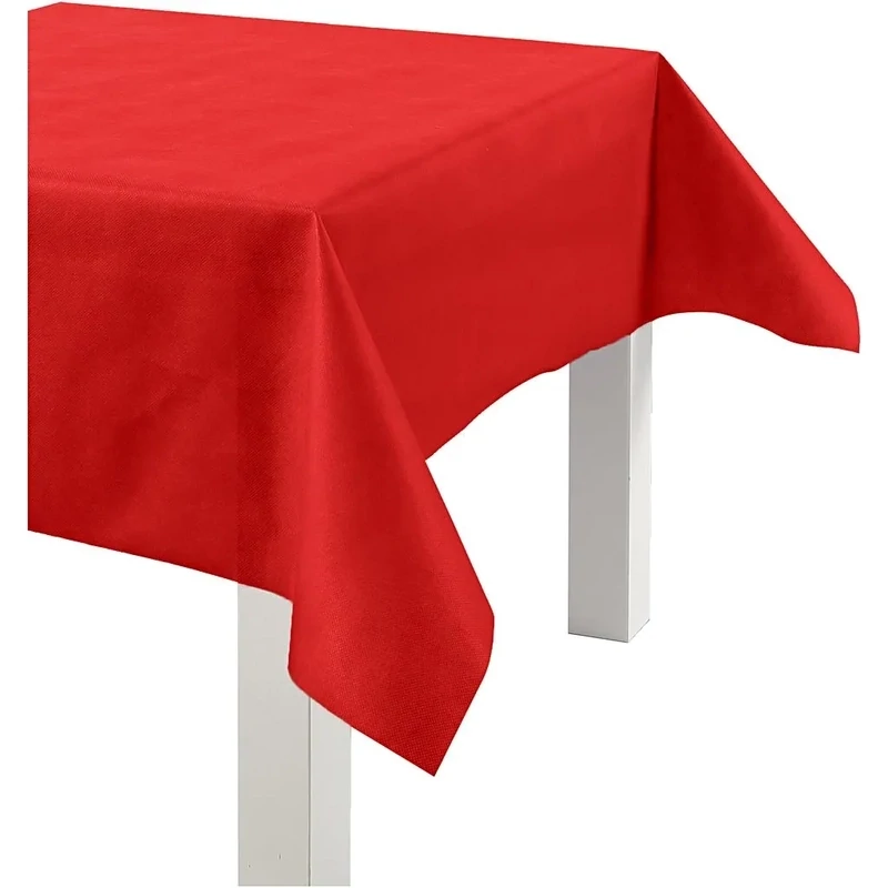 Airlaid folding tablecloth Red 1.4 x 2.4 m