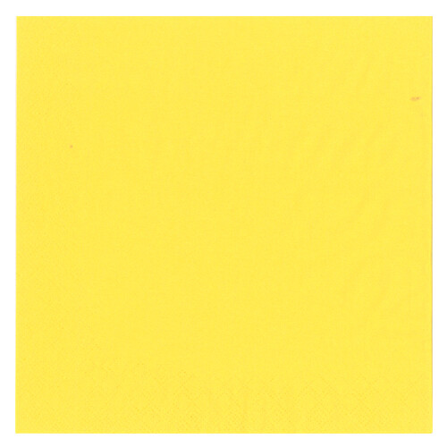 Dinner napkins 3-Layer 40 x 40 cm 20 pcs. Yellow