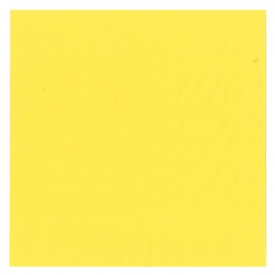 Lunch napkins 3-Ply 33 x 33 cm 20 pcs. Yellow