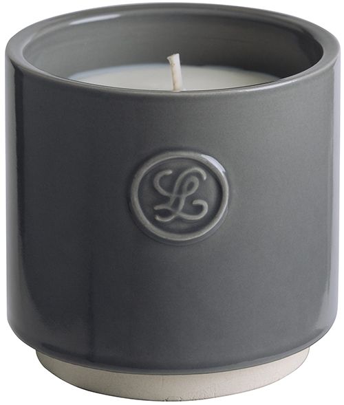 "VERA" Scented candle in ceramic cup 7.9 x 7.9 cm - Dark Grey in gift box