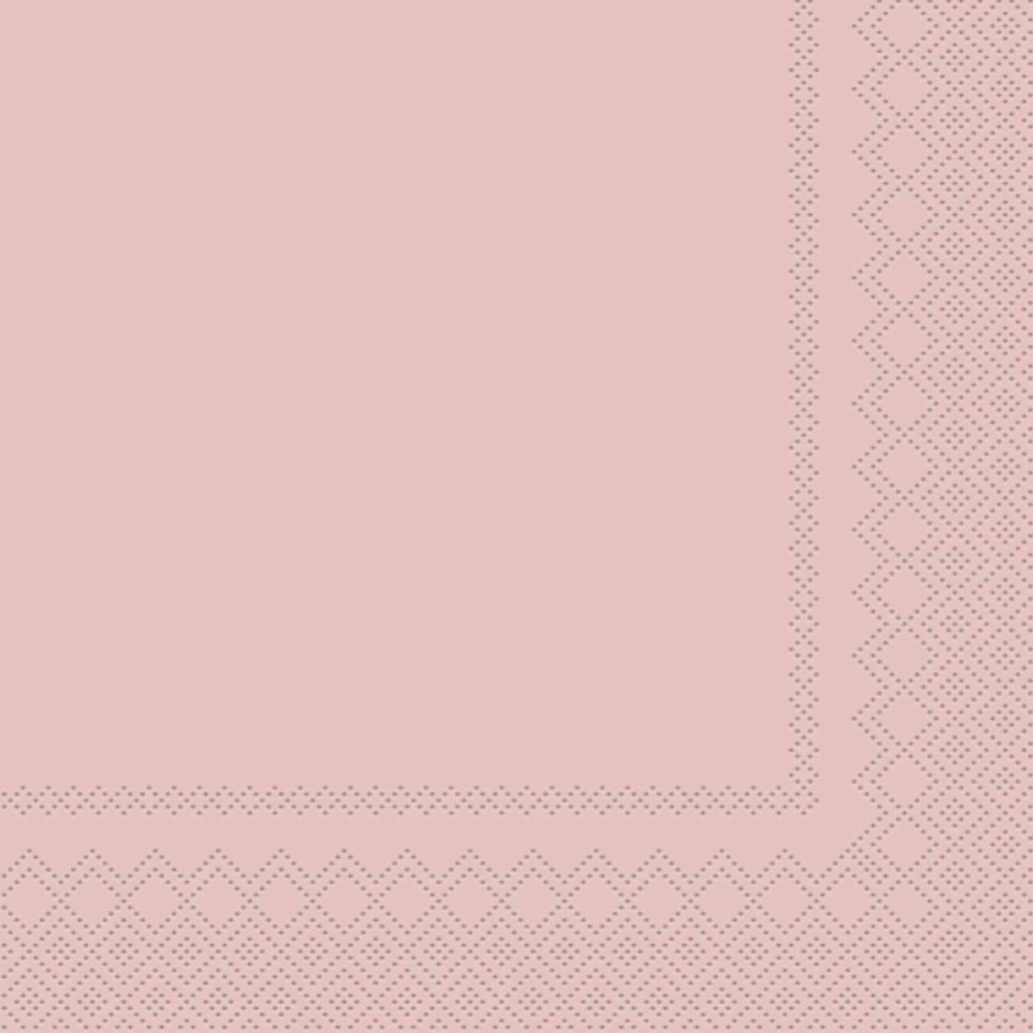 Dinner napkins 3-Layer 40 x 40 cm 20 pcs. Old Rose