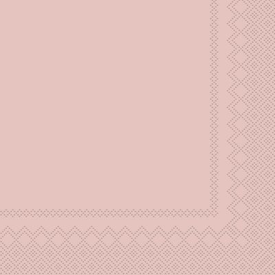 Dinner napkins 3-Layer 40 x 40 cm 20 pcs. Old Rose