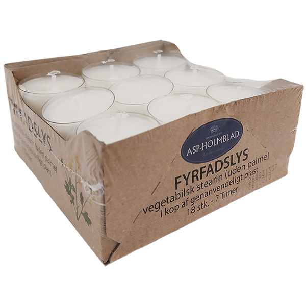 Tealights 100% Vegetable Stearin (Palm Wax-Free) 7 Hours 18 pcs.