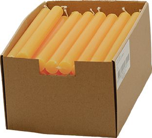 Bulk Purchase Taper Candles 2.2 x 29 cm Yellow 1 Carton/24 pcs.