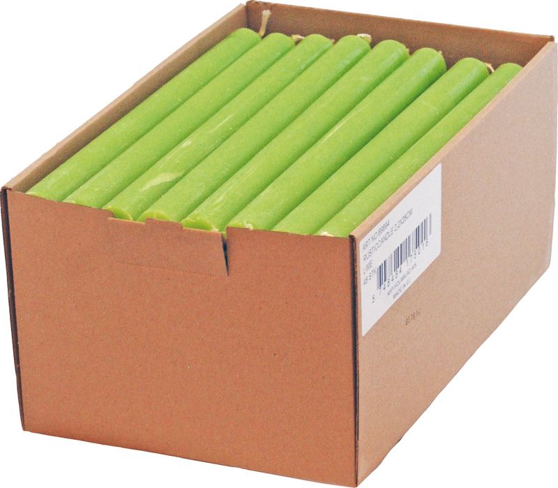 Bulk Purchase Taper Candles 2.2 x 29 cm Kiwi 1 Carton/24 pcs.
