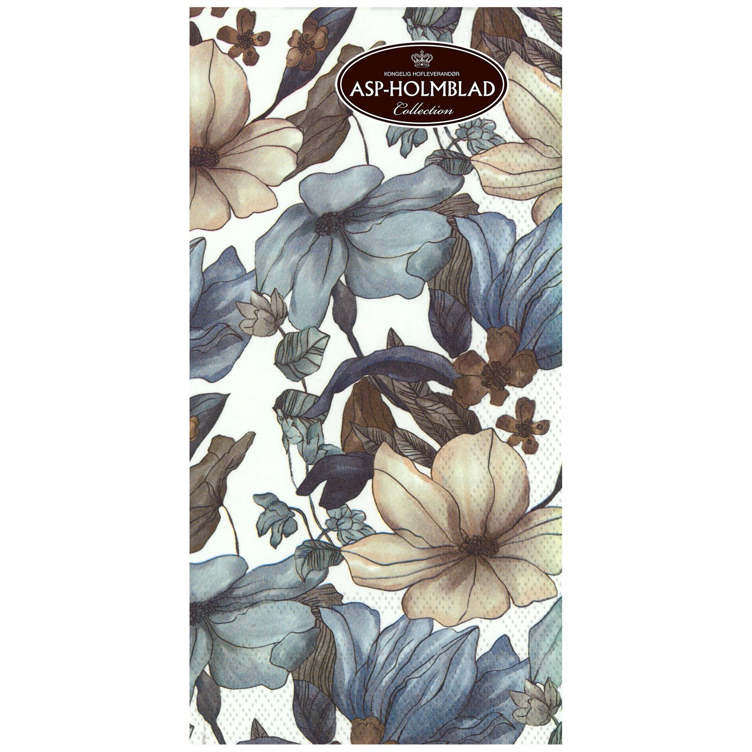 Kitchen napkins “Flowers Blue" 33 x 42 cm 3-ply 16 pcs.