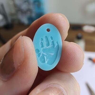 Hand and Foot Print pendant