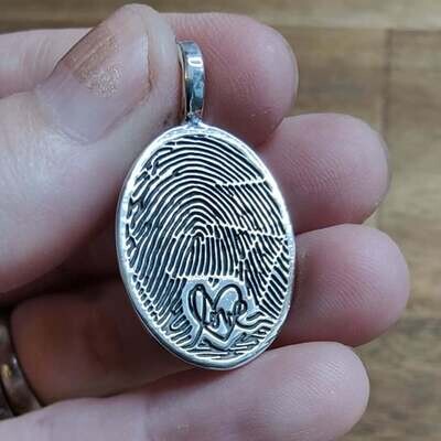 Finger Print Pendant