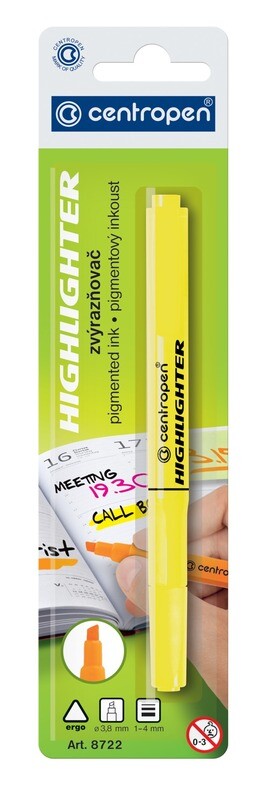 Blister Marcador Amarillo