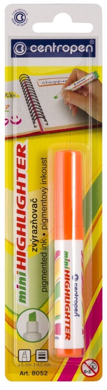 Blister Marcadore Mini Naranja