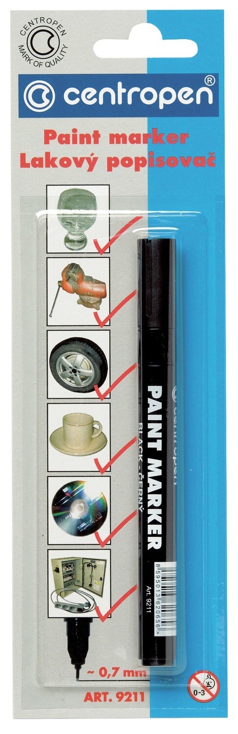 Blister Rotulador de Pintura Negro