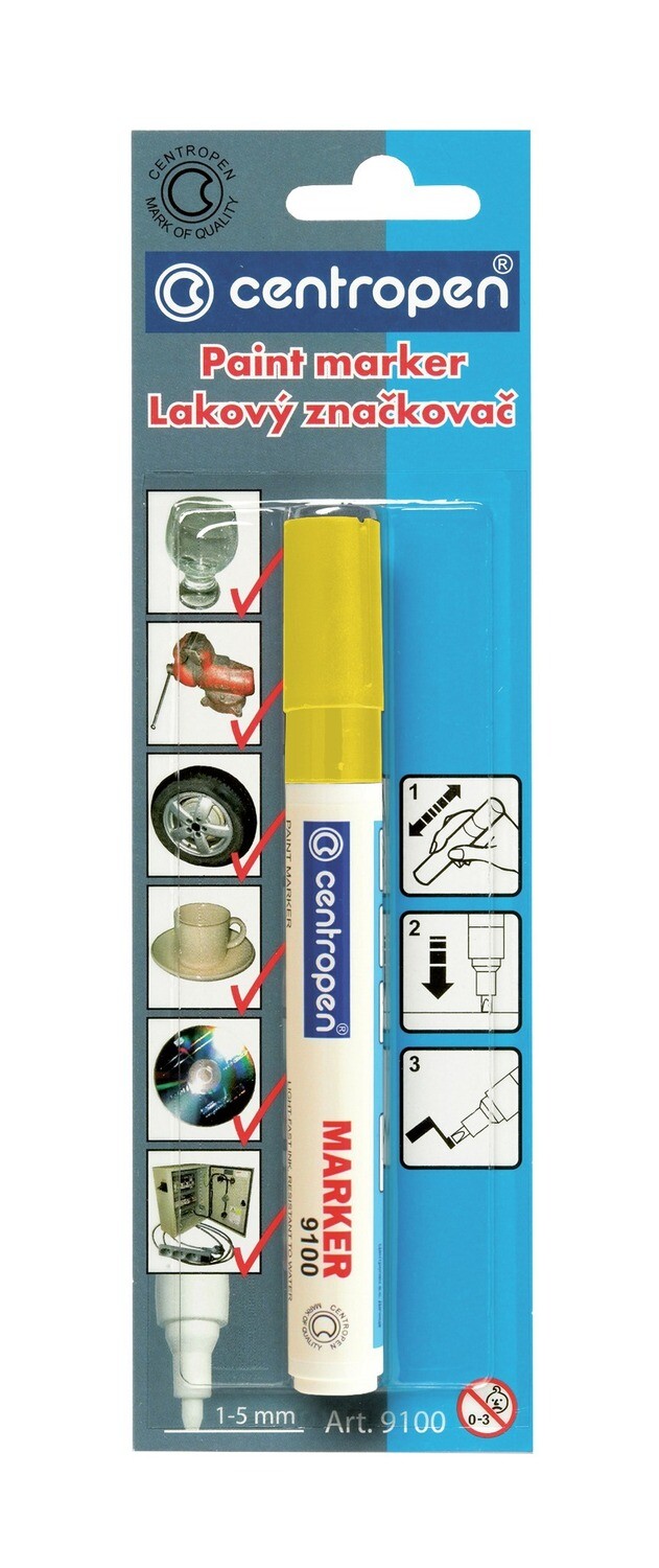 Blister Rotulador de Pintura Amarillo