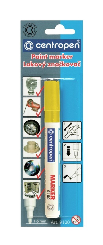 Blister Rotulador de Pintura Amarillo